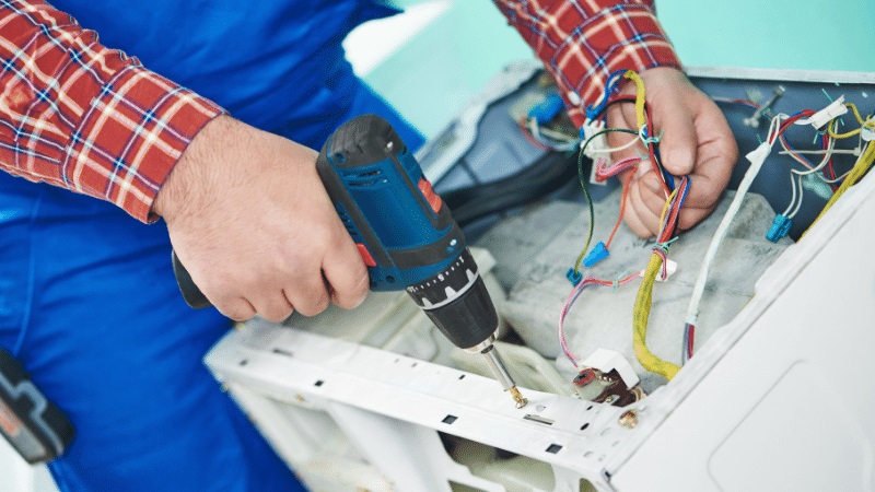 Gölcük Dominox Dominox çamaşır makinesi kart tamiri – Su almama arızası orijinal parça ile giderildi. - Teknik servis örneği